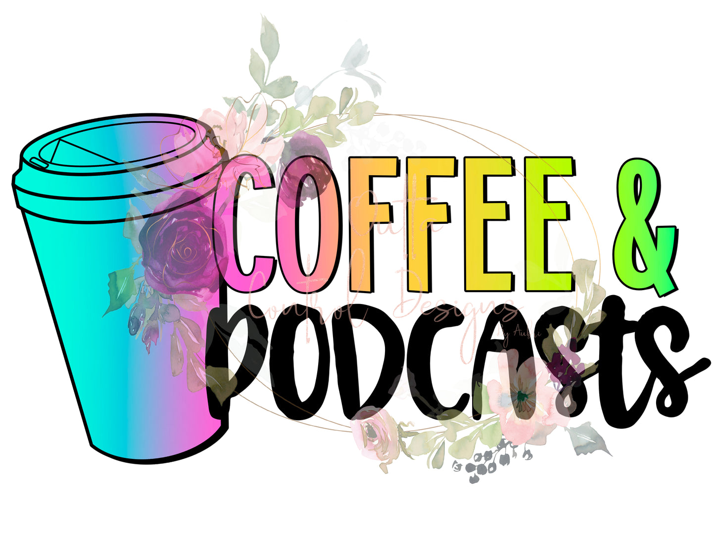 Coffee and Podcasts Ready To Press Sublimation Transfer