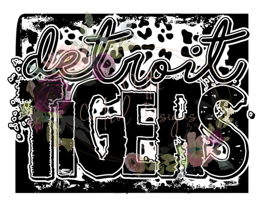 Detroit Tigers Leopard Ready To Press Sublimation Transfer