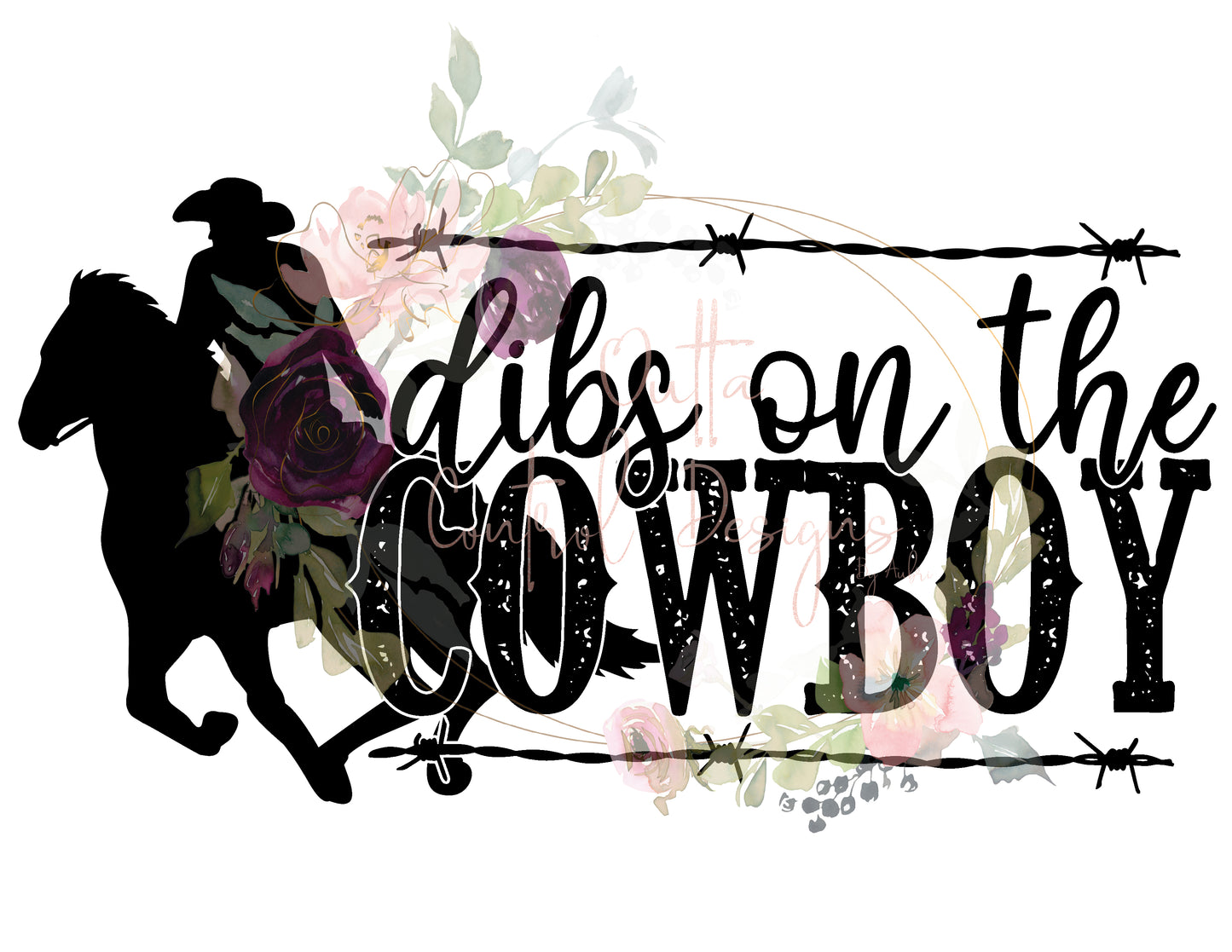 Dibs on the Cowboy Ready To Press Sublimation and DTF Transfer