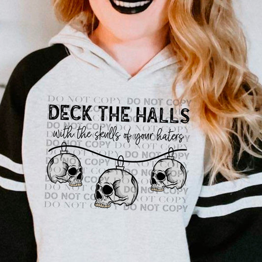 Deck the Halls with the Skulls of Your Haters Ready To Press Sublimation and DTF Transfer