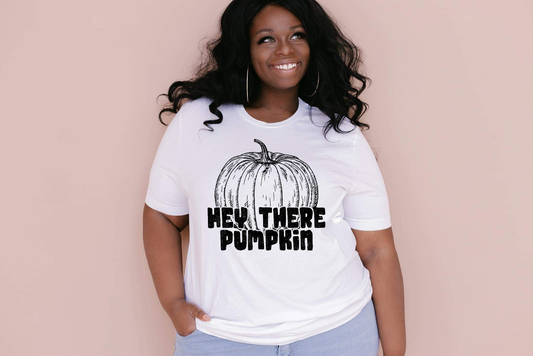 Hey There Pumpkin Ready To Press Sublimation and DTF Transfer