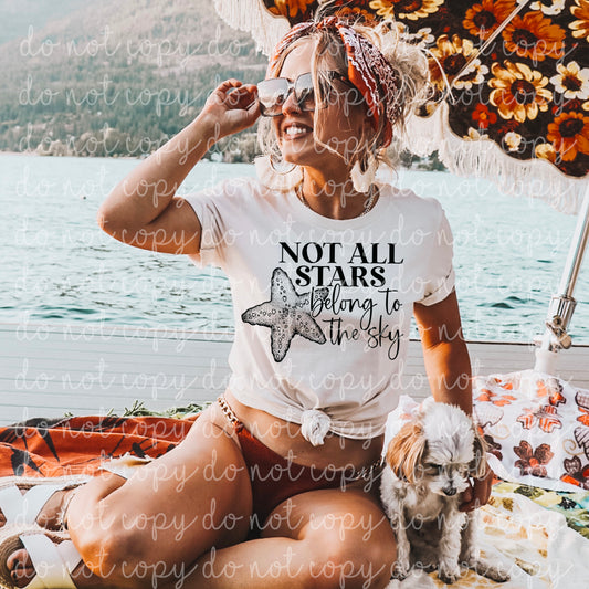Not all Stars Belong to the Sky Ready to Press Sublimation and DTF Transfer