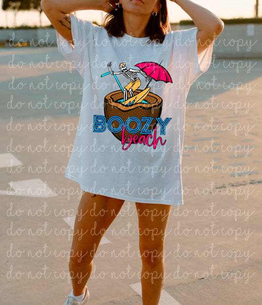 Boozy Beach Ready to Press Sublimation and DTF Transfer