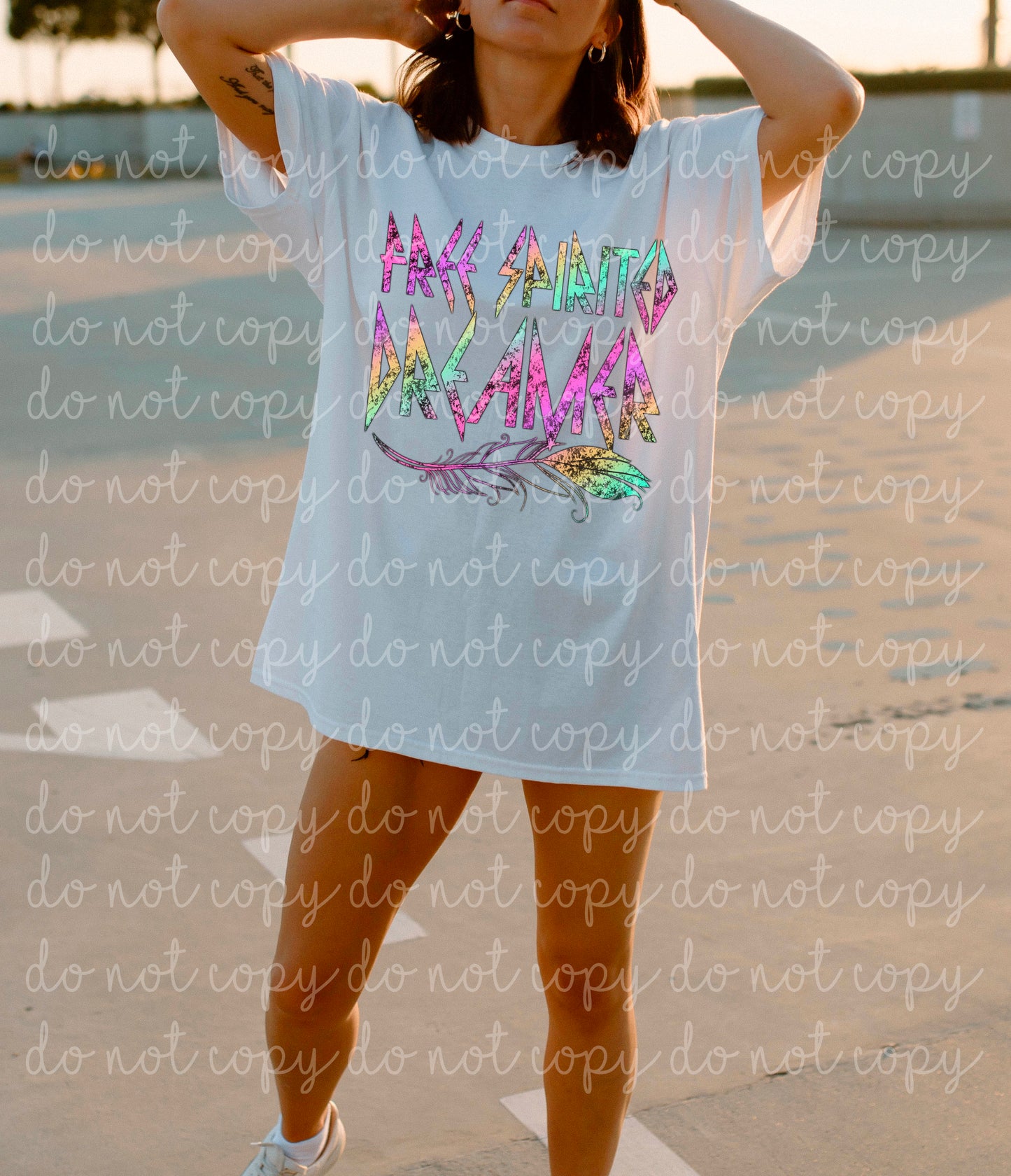 Free Spirited Dreamer Ready to Press Sublimation and DTF Transfer