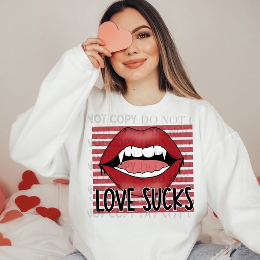 Love Sucks Ready to Press Sublimation and DTF Transfer