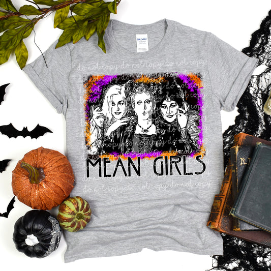 Halloween Mean Girl Ready to Press Sublimation and DTF Transfer
