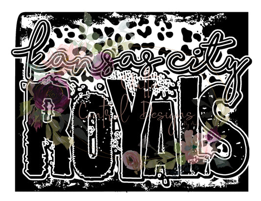 Kansas City Royals Leopard Ready To Press Sublimation Transfer
