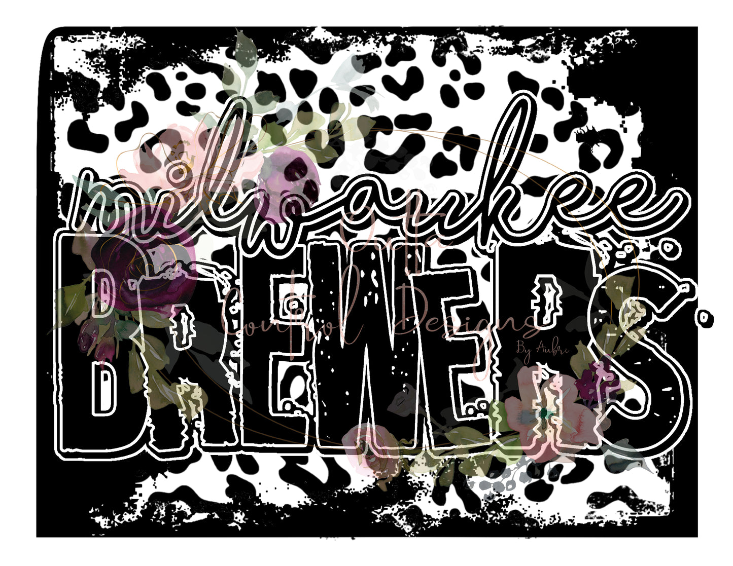 Milwaukee Brewers Leopard Ready To Press Sublimation Transfer