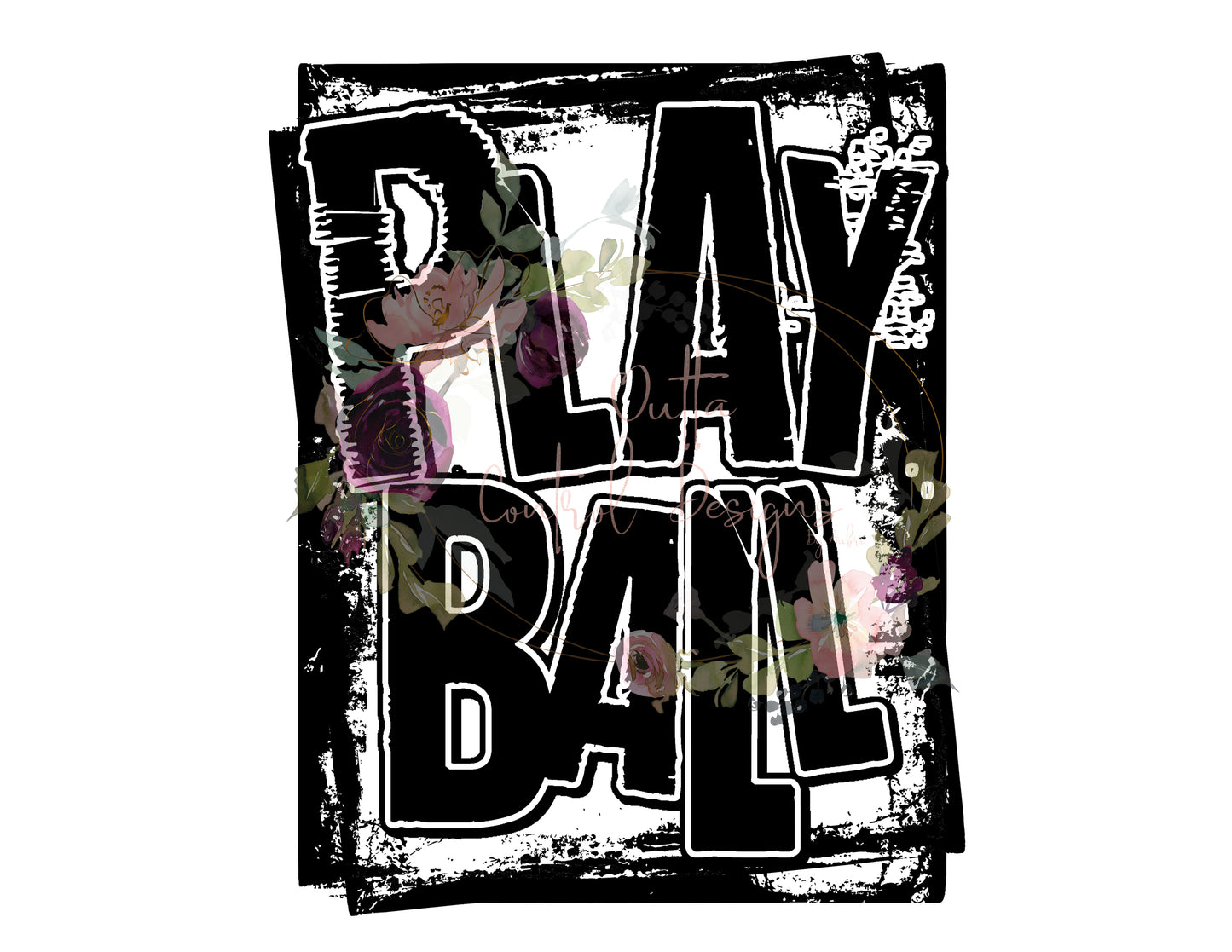 Play Ball Bold Ready To Press Sublimation and DTF Transfer