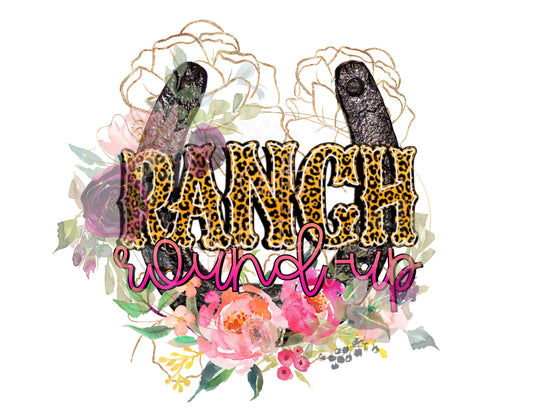 Ranch Round Up Ready To Press Sublimation Transfer