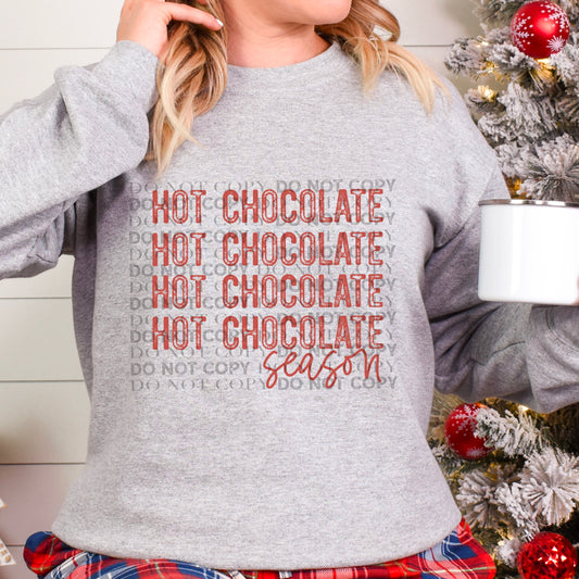 Hot Chocolate Season Ready To Press Sublimation and DTF Transfer