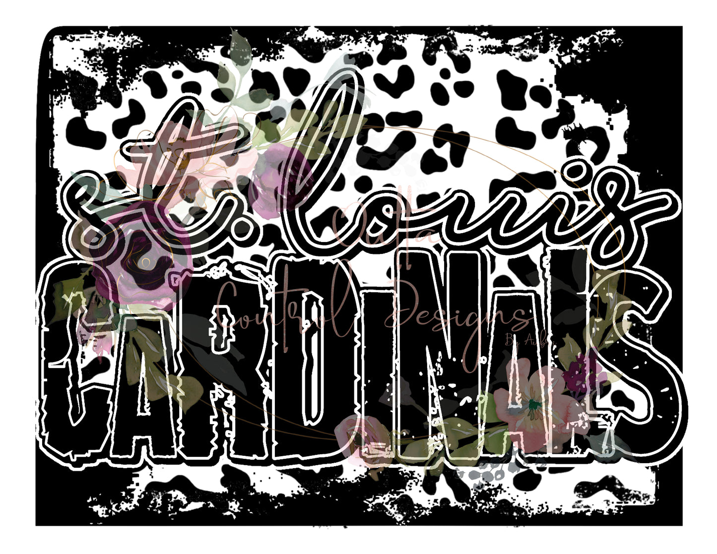 St Louis Cardinals Leopard Ready To Press Sublimation Transfer