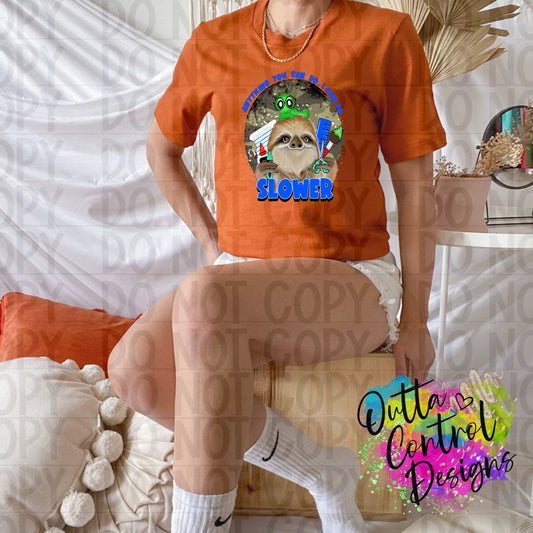 Sloth Boy Sublimation and DTF Transfer