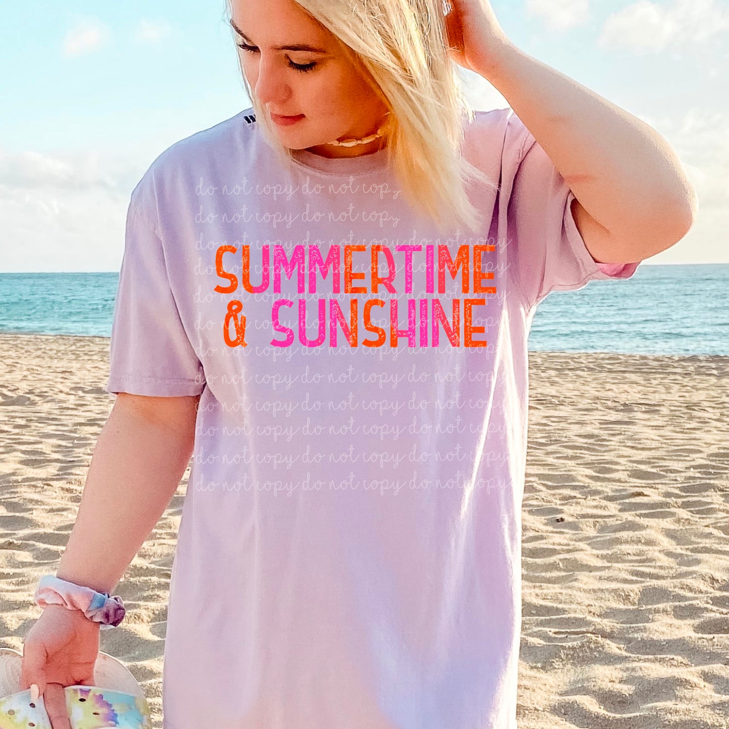 Summertime and Sunshine Ready to Press Sublimation and DTF Transfer