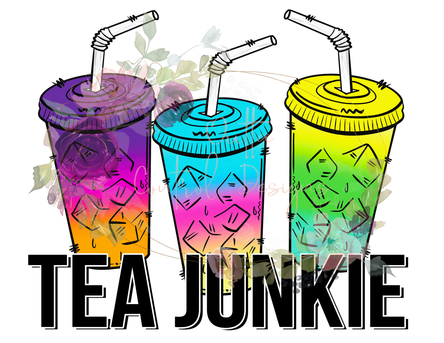 Tea Junkie Ready To Press Sublimation Transfer