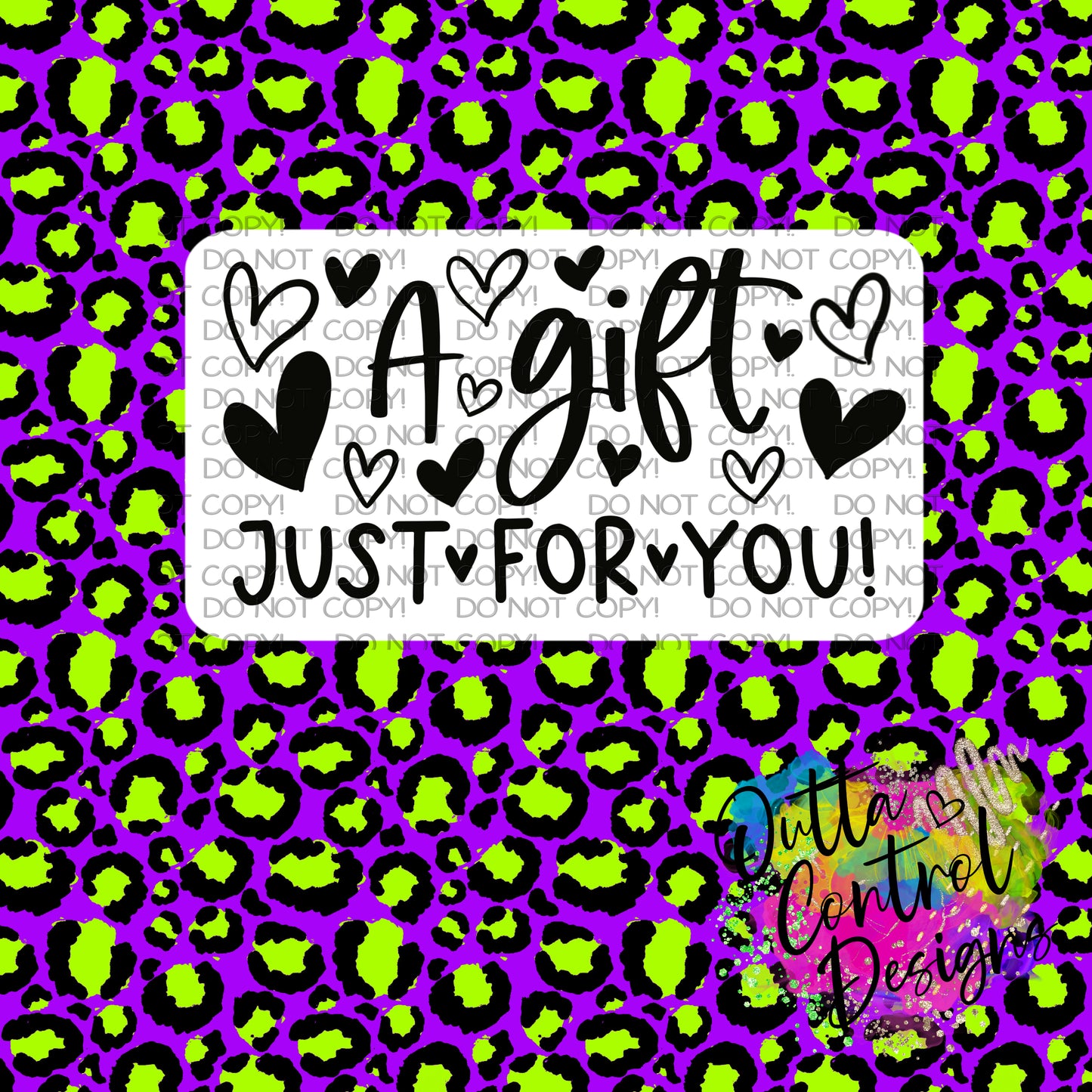 A gift just for you Thermal Sticker (25 per order)