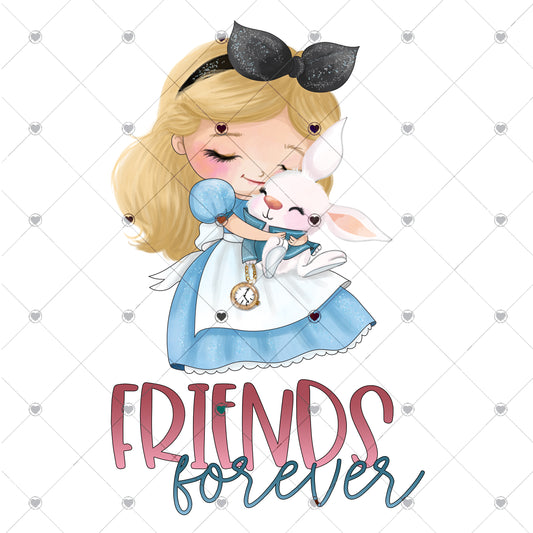Friends forever Ready to Press Sublimation and DTF Transfer