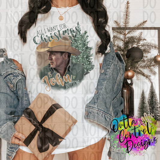 All I Want For Christmas 7 Ready To Press Sublimation and DTF Transfer