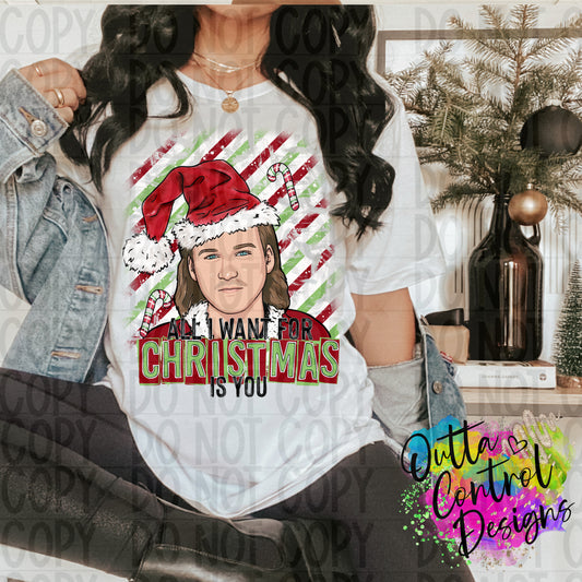 All I Want For Christmas Ready To Press Sublimation and DTF Transfer