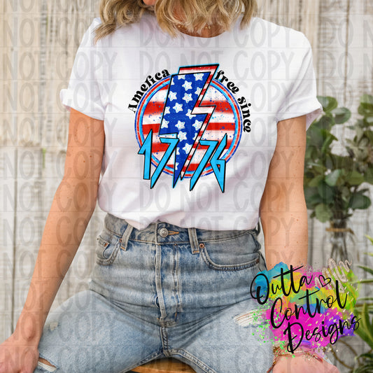 America Free Spirit Ready To Press Sublimation and DTF Transfer