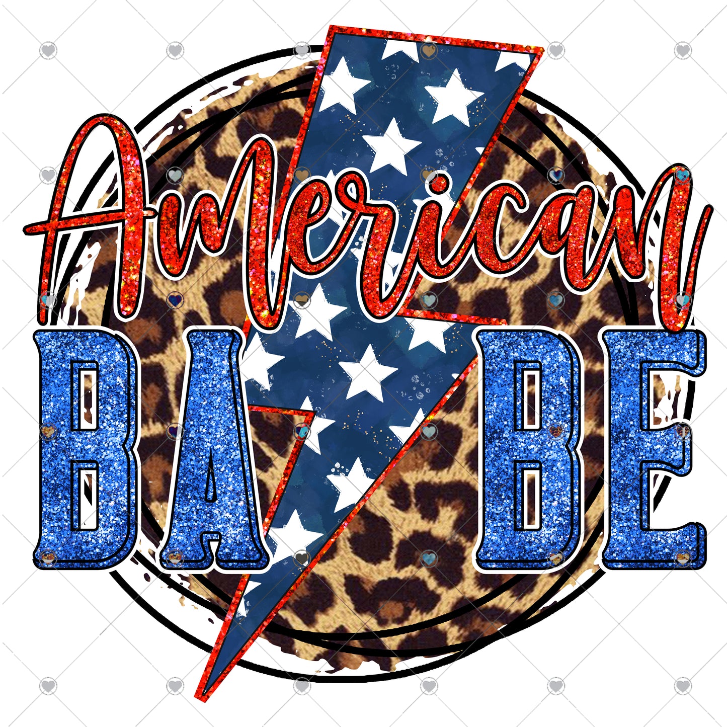 American Babe Ready To Press Sublimation and DTF Transfer