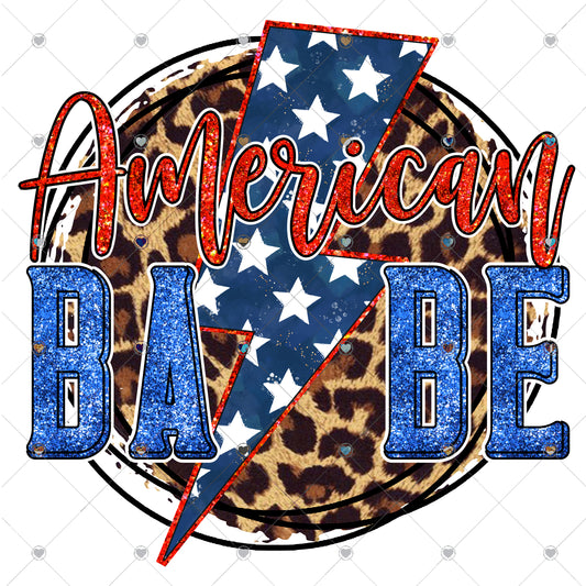 American Babe Ready To Press Sublimation and DTF Transfer