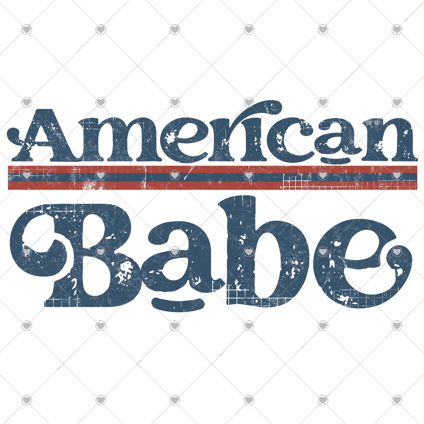 American Babe Ready To Press Sublimation and DTF Transfer