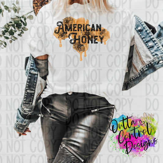 American Honey | Full Color Ready To Press Sublimation and DTF Transfer