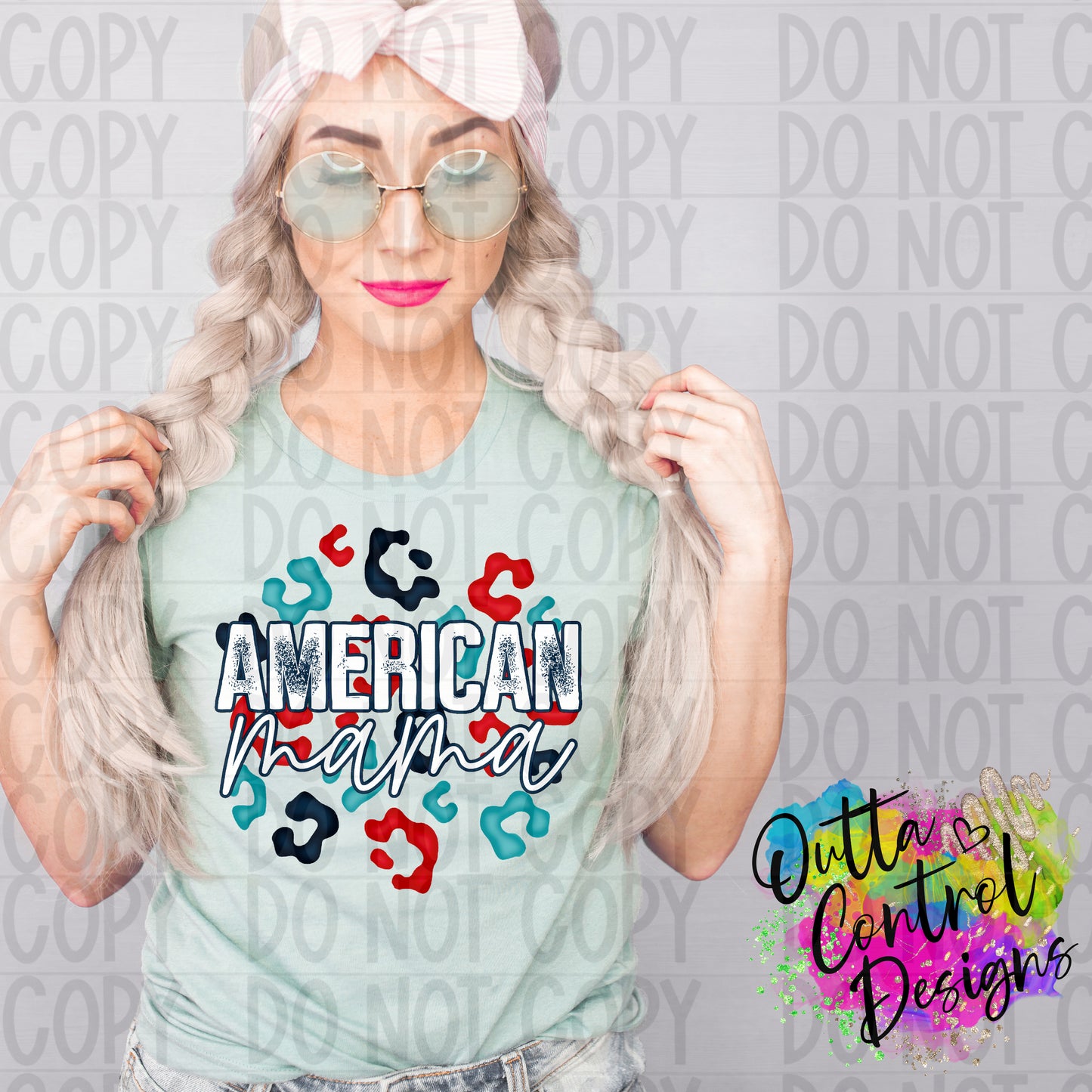 American Mama Leopard Ready To Press Sublimation and DTF Transfer