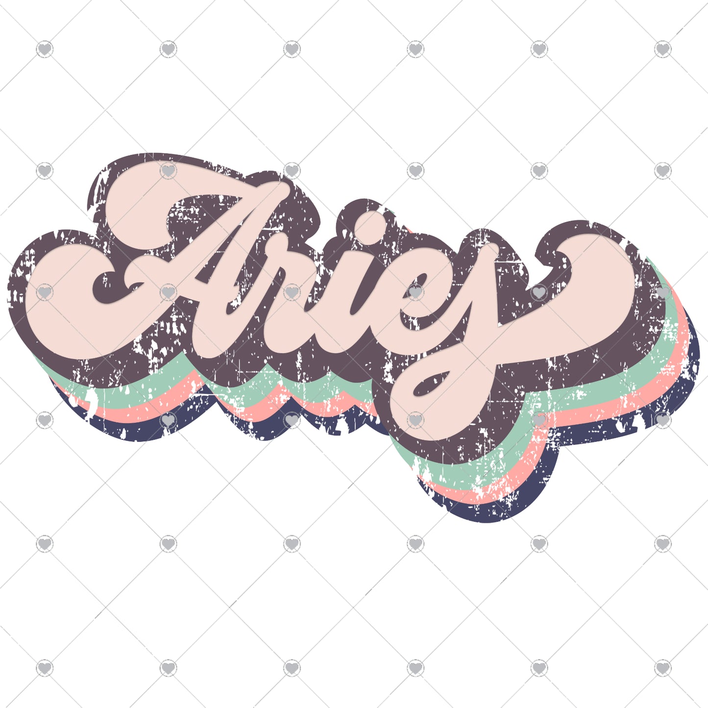 Aries Retro Ready To Press Sublimation and DTF Transfer