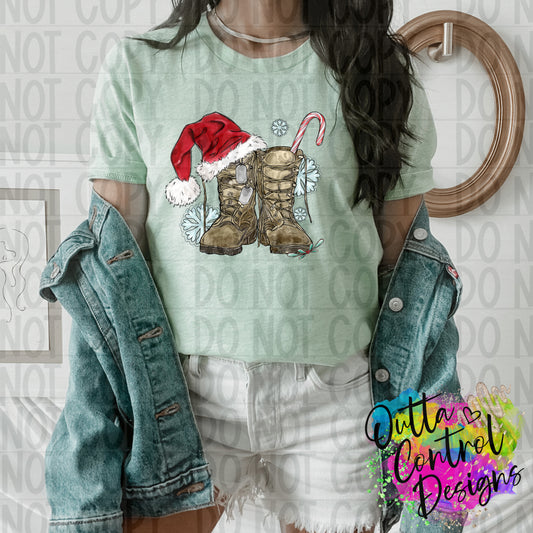 Military Christmas Ready To Press Sublimation and DTF Transfer