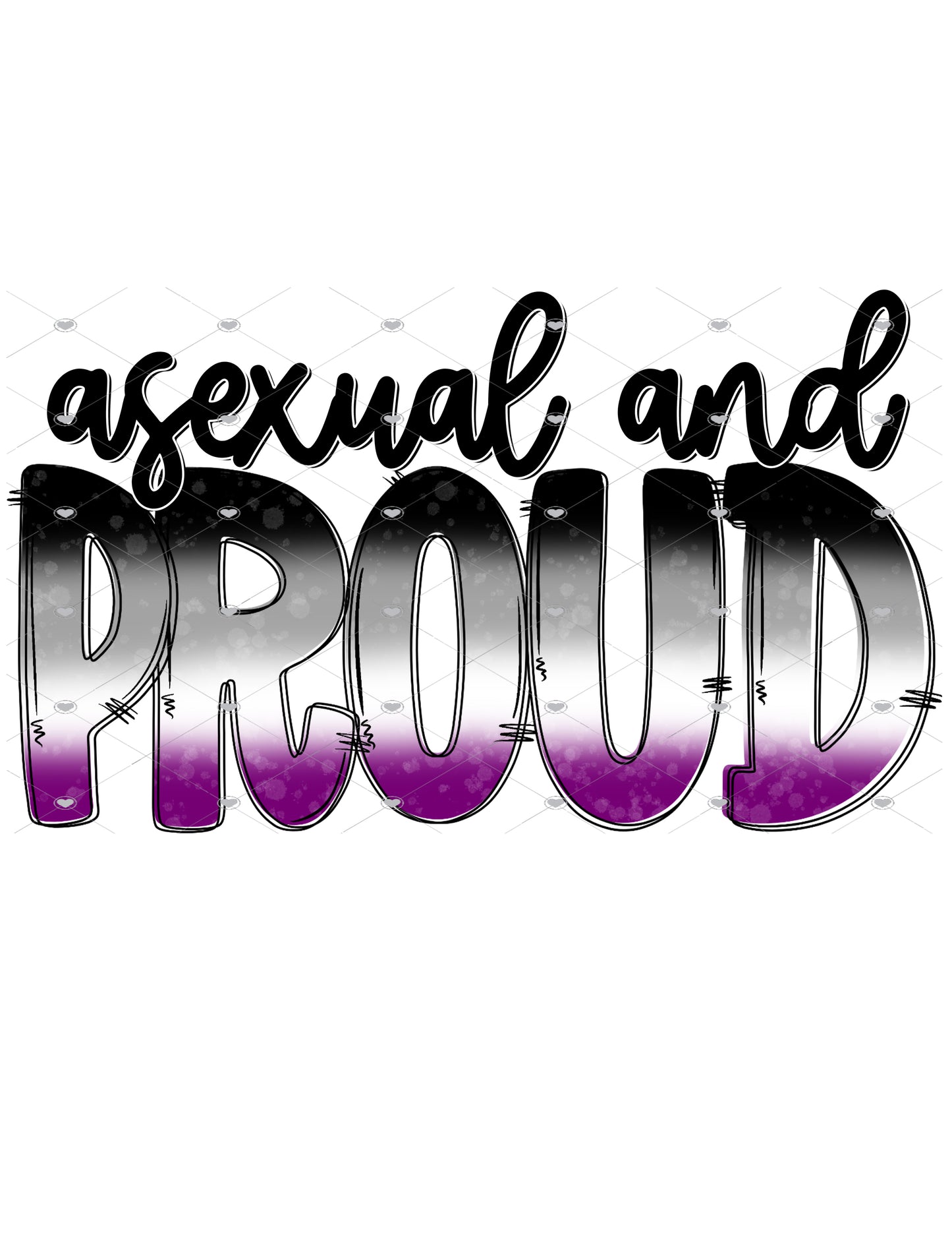 Asexual and Proud Ready To Press Sublimation Transfer