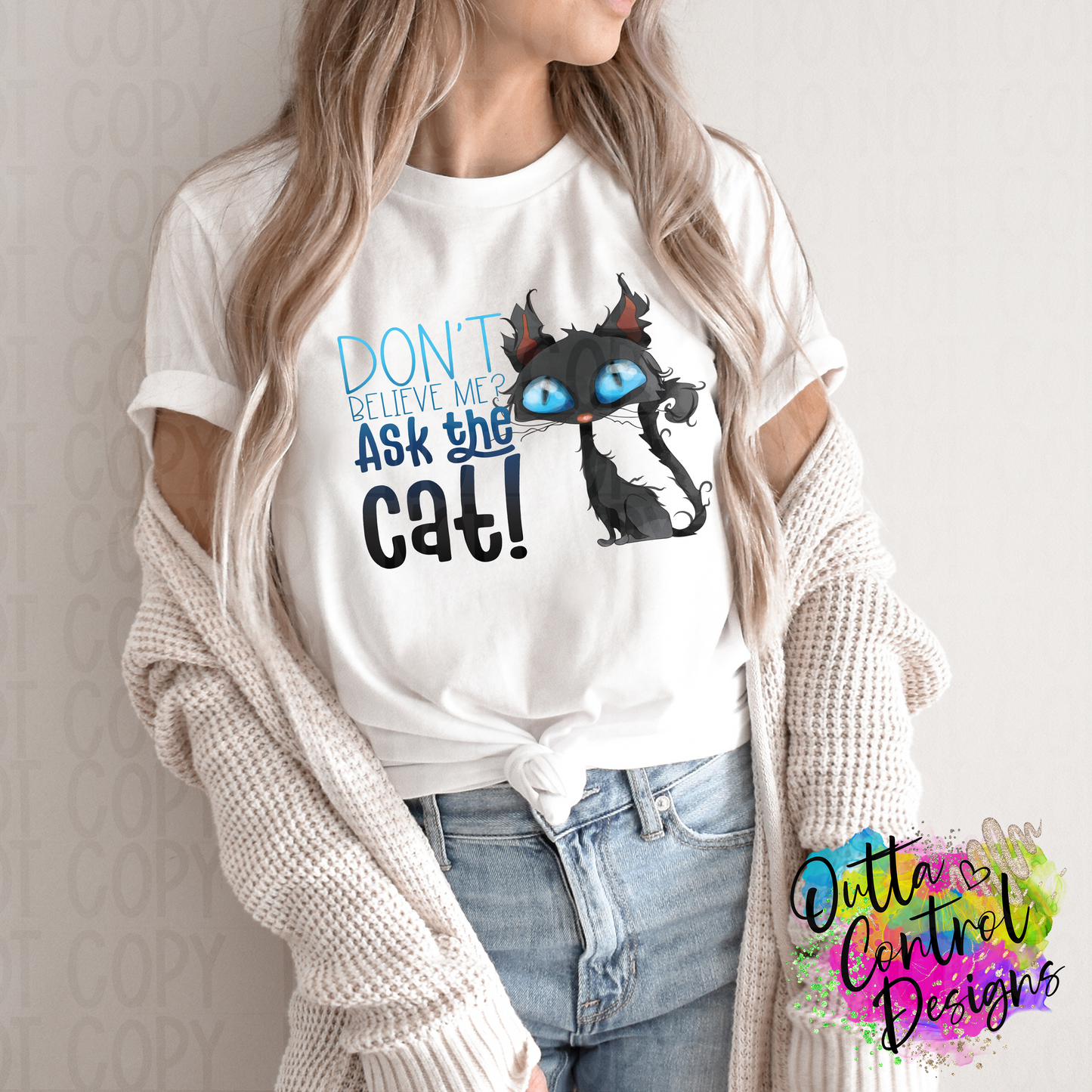 Ask The Cat Ready To Press Sublimation and DTF Transfer