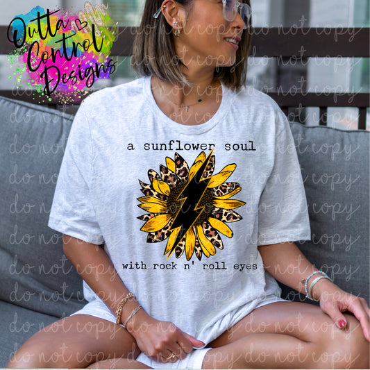 A Sunflower Soul Ready To Press Sublimation and DTF Transfer