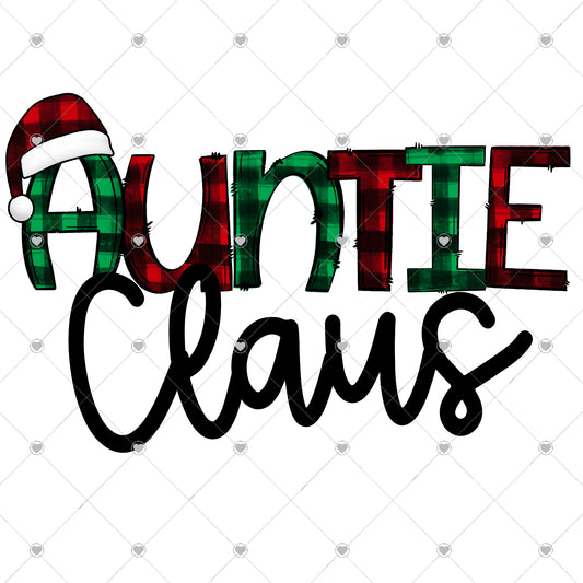 Auntie Claus Ready To Press Sublimation and DTF Transfer