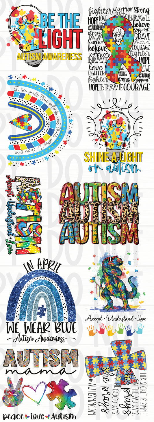 Premade Autism Gang Sheet