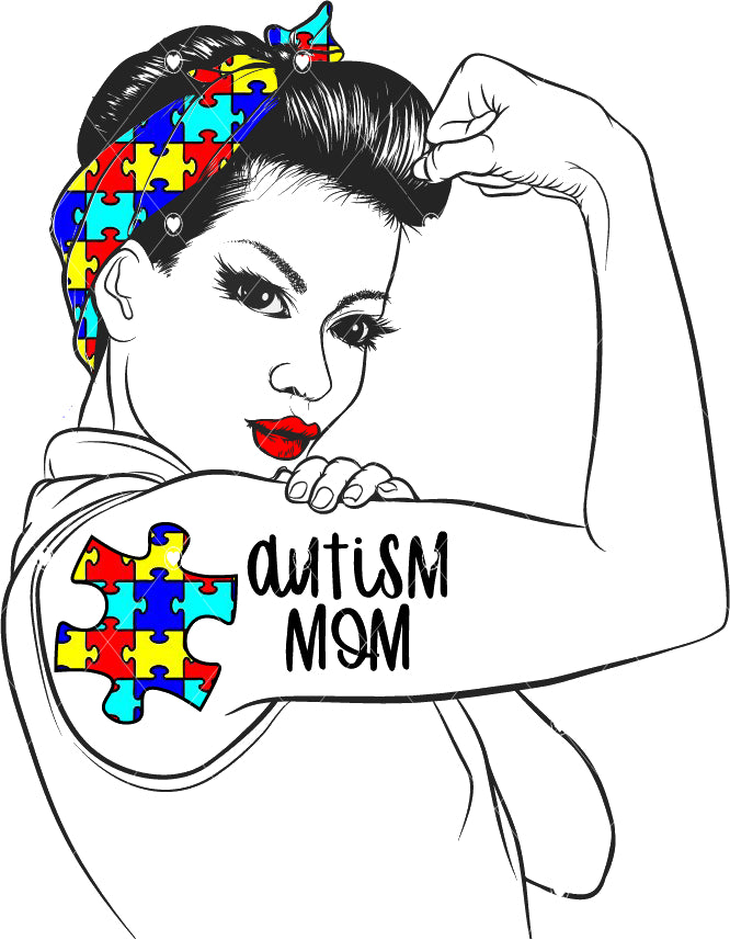Autism Mom Ready To Press Sublimation Transfer