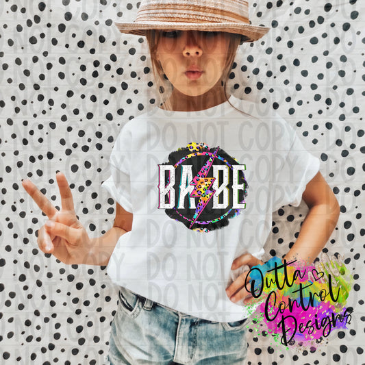 Babe Bolt Colorful Ready To Press Sublimation and DTF Transfer