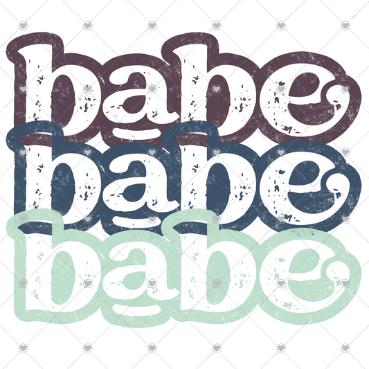 Babe x3 Ready To Press Sublimation and DTF Transfer