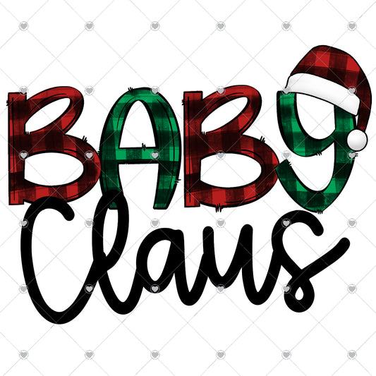 Baby Claus Ready To Press Sublimation and DTF Transfer