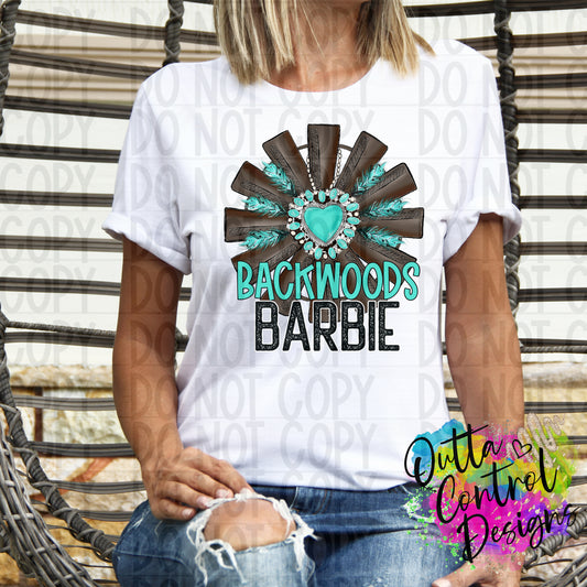 Backwoods Barbie Ready to Press Sublimation and DTF Transfer