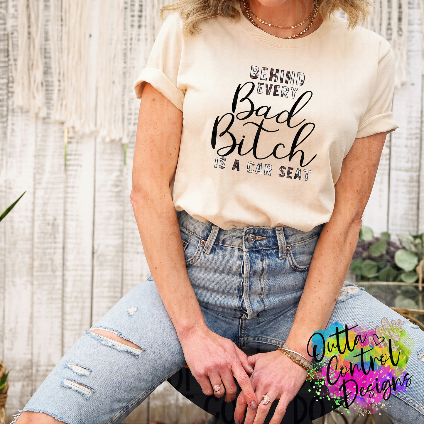 Bad Bitch | Cow Print Ready To Press Sublimation and DTF Transfer
