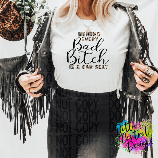 Bad Bitch | Leopard Ready To Press Sublimation and DTF Transfer