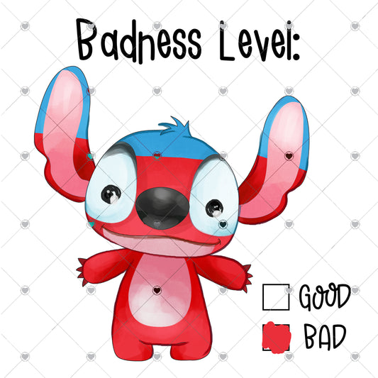 Badness level Ready to Press Sublimation and DTF Transfer