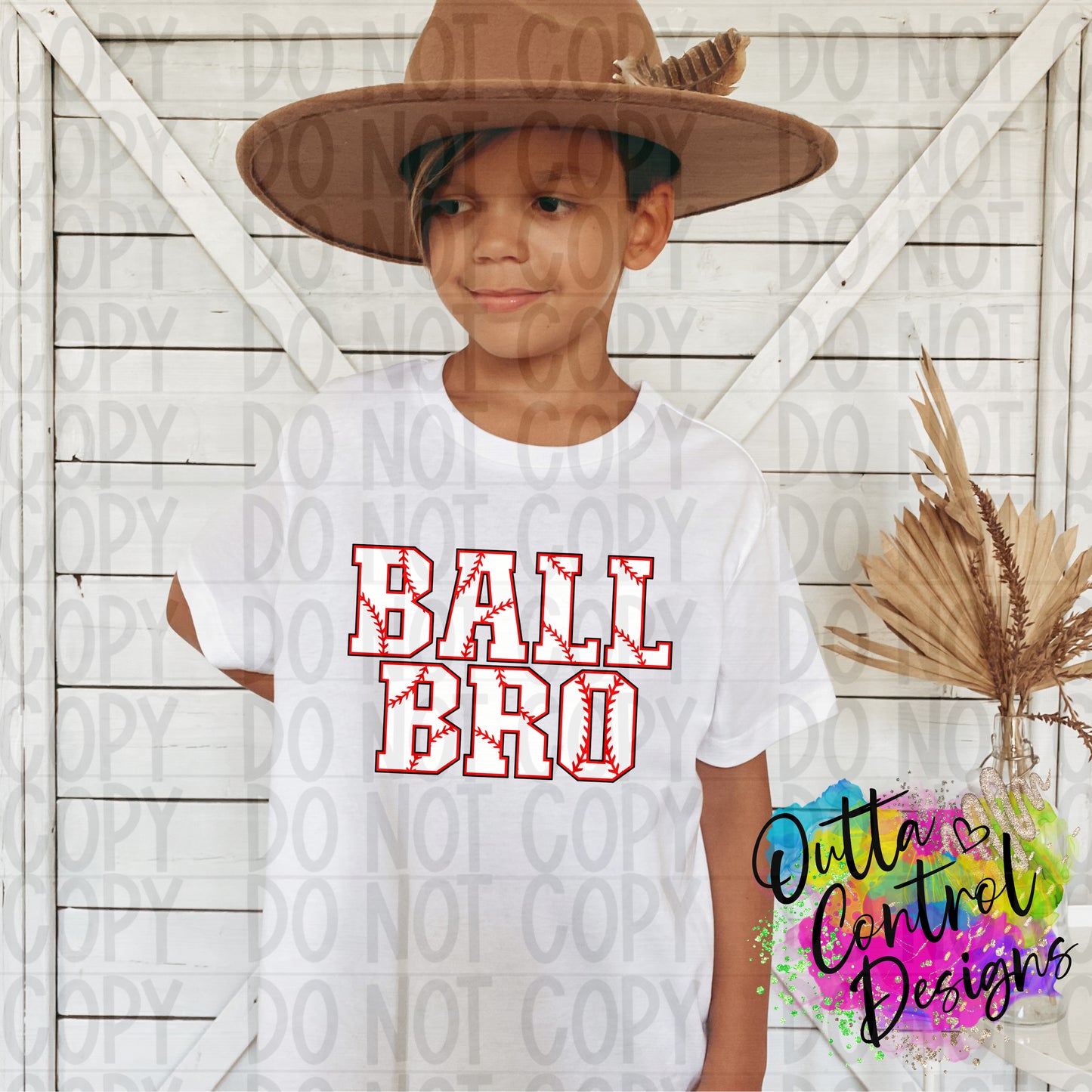 Ball Bro Baseball Ready To Press Sublimation and DTF Transfer