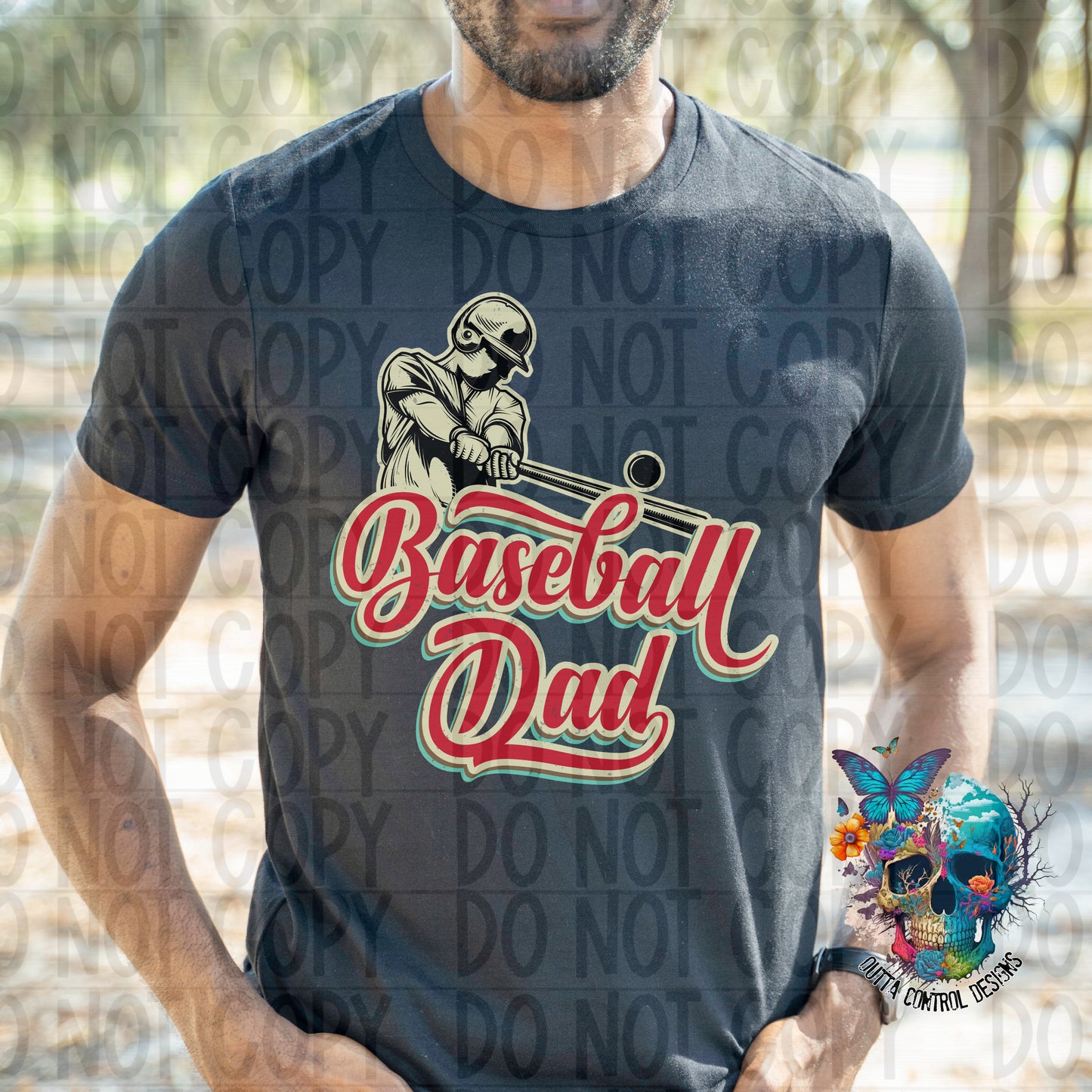 Baseball Dad Ready to Press Sublimation and DTF Transfer