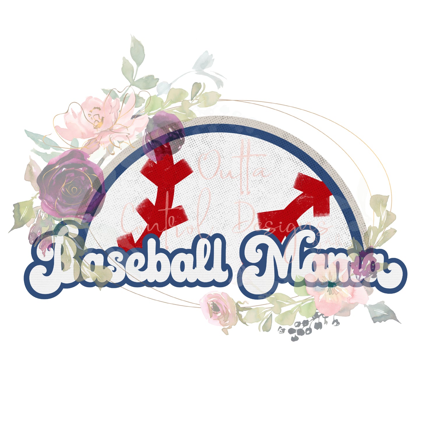Baseball Mama Ready To Press Sublimation Transfer