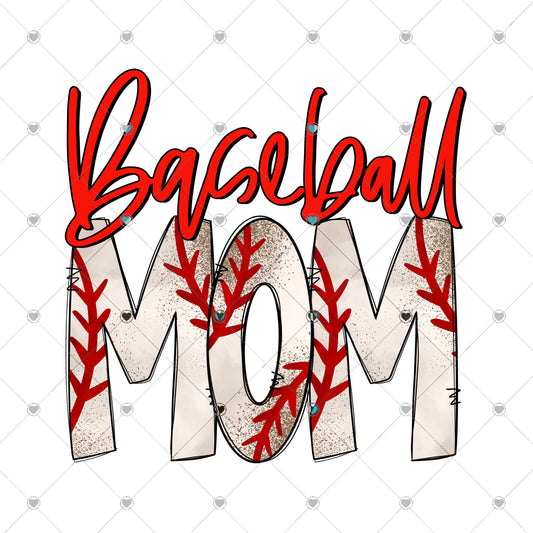 Baseball Mom Ready To Press Sublimation Transfer