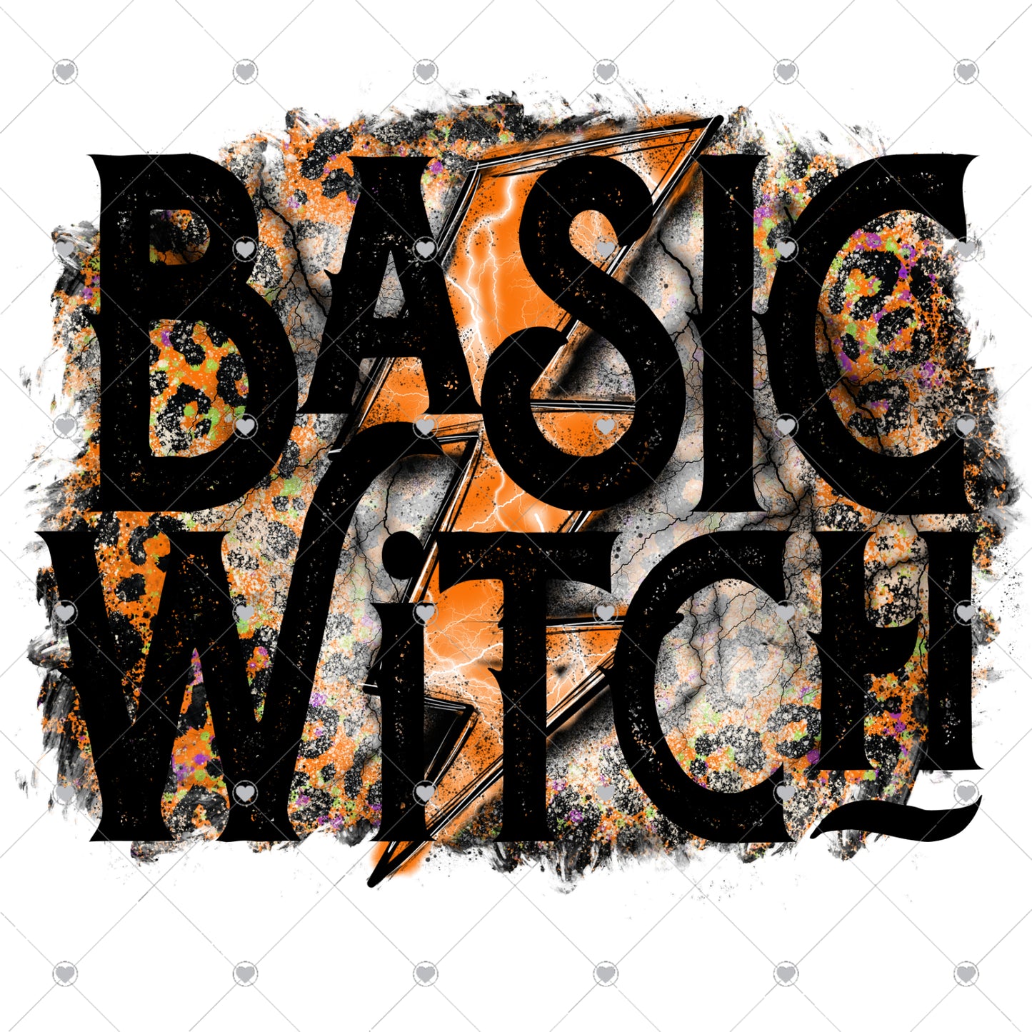 Basic Witch Leopard Ready To Press Sublimation and DTF Transfer