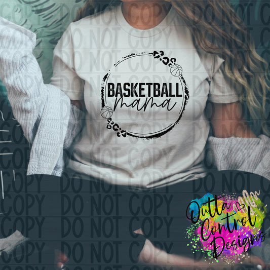 Basketball Mama Single Color Ready to Press Sublimation and DTF Transfer